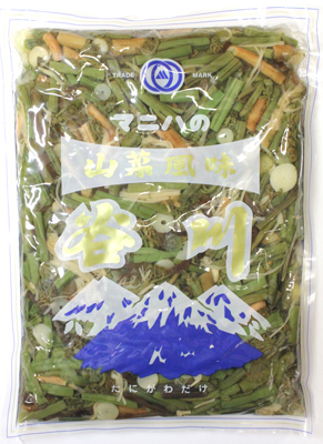 山菜しょうゆ漬け マニハ食品 業務用惣菜 1kg×15袋 休み 山菜風味 一流の品質 谷川