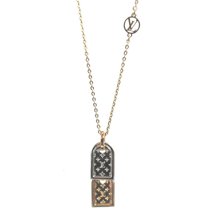 楽天市場】≪Brand new≫ LOUIS VUITTON Nanogram Necklace Silver and  