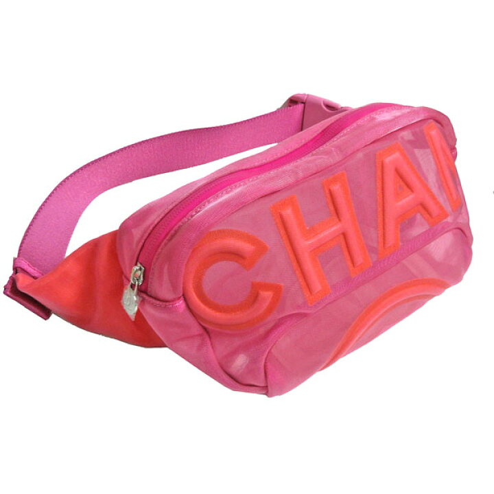 楽天市場 新品 Chanel シャネル 19年春夏プレコレクション ボディバック ウエストバッグ ショルダー ピンク ナイロン ロゴ ウエストポーチ As0425 B N0799 箱 リボン ラッピング 心斎橋ミュゼ