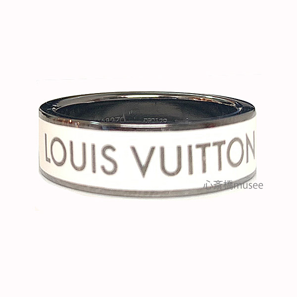 ≪新品≫ Vuitton ルイヴィトン メンズ リング バーグ LVカラーズ　ホワイト M68269 サイズＭ　(19号） ビトン 指輪　ロゴ　 LOUIS VUITTON　箱 ラッピング | 心斎橋ミュゼ