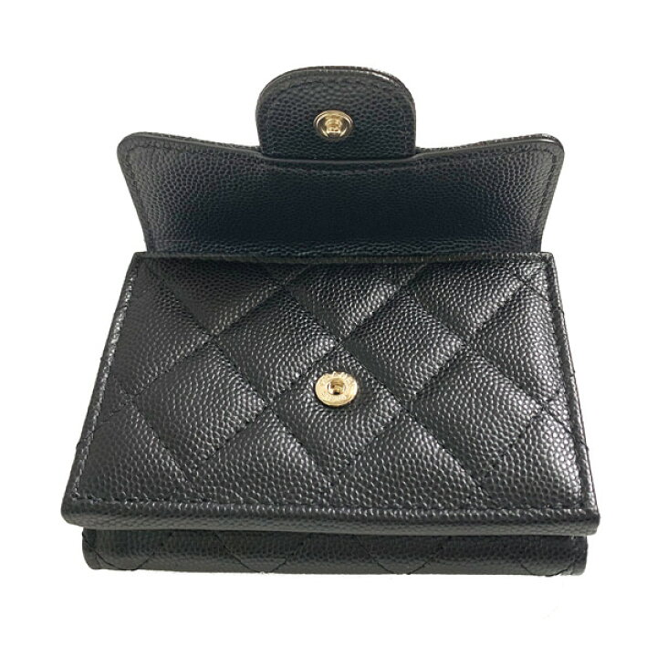 楽天市場】≪Brand new≫ CHANEL Small Flap Walette Black Gold  