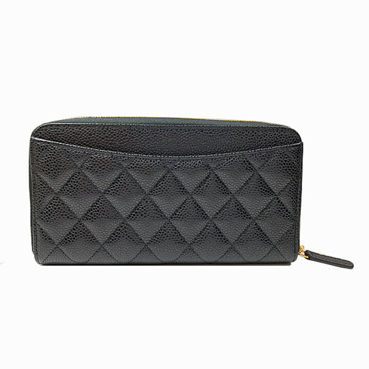 楽天市場】≪Brand new≫ CHANEL Zip Long Walette Black Gold ≪新品  