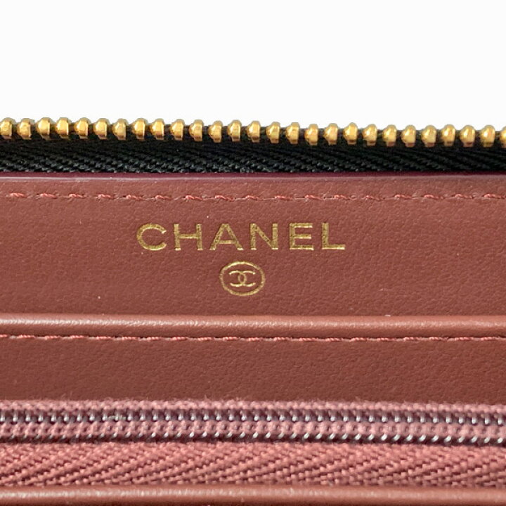 楽天市場】≪Brand new≫ CHANEL Zip Long Walette Black Gold ≪新品  