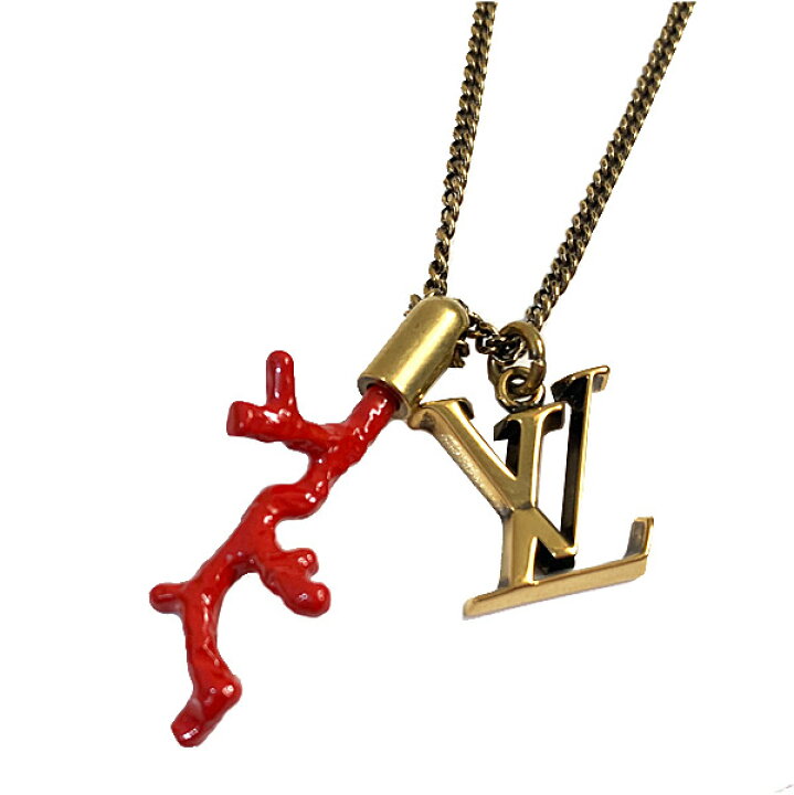 楽天市場 新品 Vuitton ルイヴィトン ネックレス ペンダント Lvイニシャル コーラル M603 サンゴ メンズ アクセサリー ネックレス Lv ビトン ルイヴィトン 箱 ラッピング 心斎橋ミュゼ