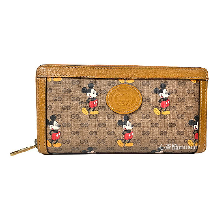 楽天市場 新品 Gucci グッチ Disney Gucci ディズニー グッチ ミッキー プリント Ggウォレット ロング ジップ 長財布 年限定コラボ ミッキースペシャルパッケージ ラッピング 心斎橋ミュゼ