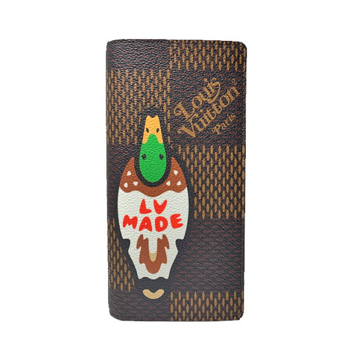 楽天市場】≪新品≫ VUITTON × NIGO コラボ ポルトフォイユ ブラザ 二 