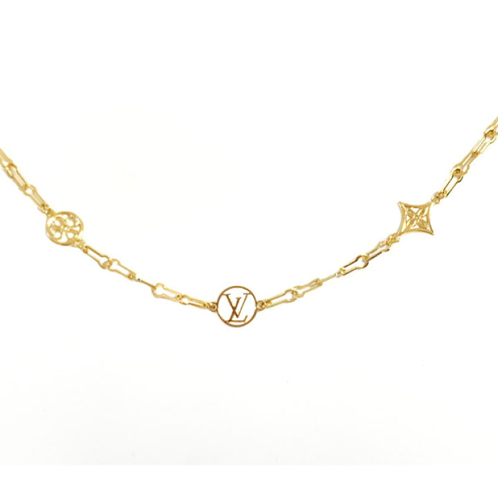 楽天市場 新品 Louis Vuitton ルイヴィトン ネックレス コリエ フォーエバー ヤング M モノグラム フラワー ゴールド Lvロックチェーン ビトン ルイヴィトン 箱 ラッピング 心斎橋ミュゼ