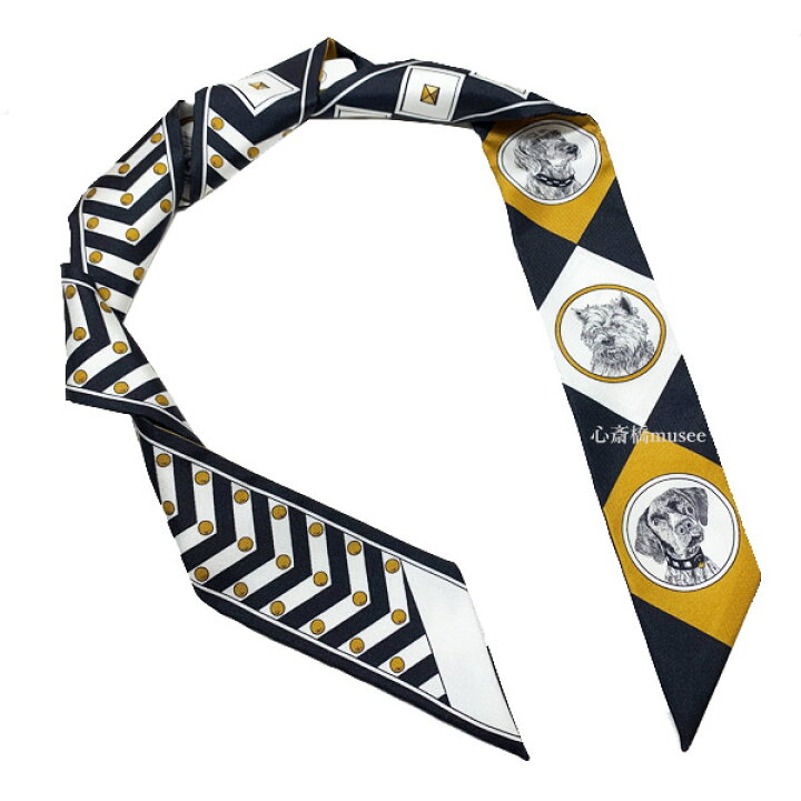 楽天市場】≪新品≫エルメス ツイリー 「colliers et chiens/首輪と犬 