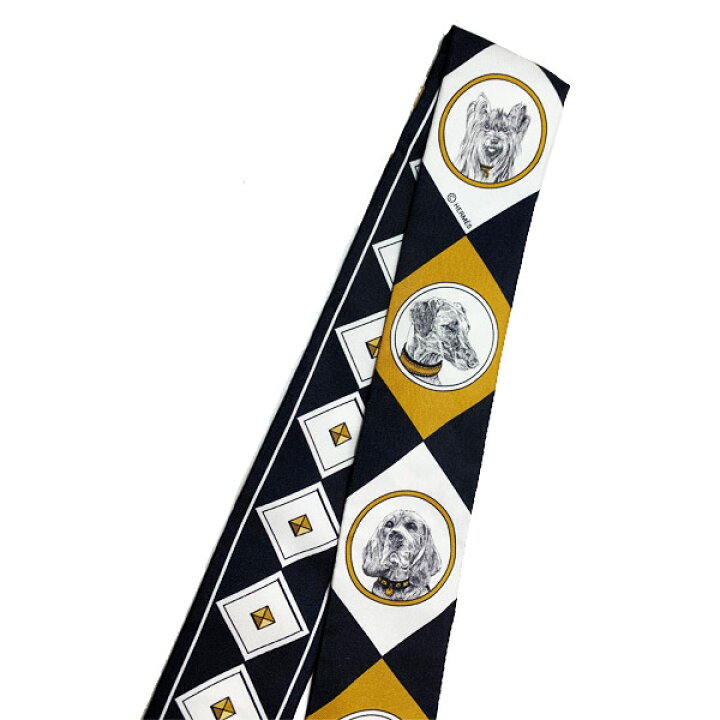 楽天市場】≪新品≫エルメス ツイリー 「colliers et chiens/首輪と犬 