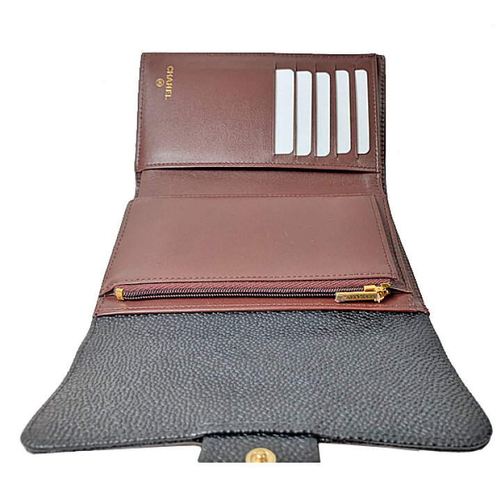 楽天市場】≪Brand new≫ CHANEL Medium Flap Walette Black Gold 
