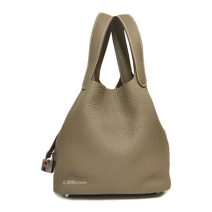 楽天市場】≪Brand new≫ Hermes Picotin Lock 18 PM Bag Etoupe Grey  