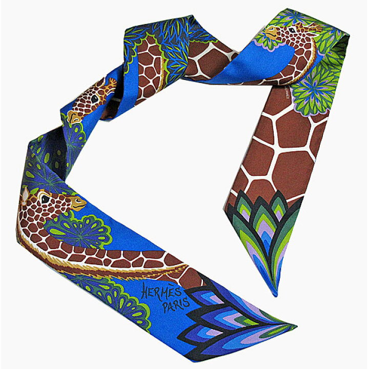 楽天市場】≪新品≫エルメス ツイリー「THE THREE GRACES/三神美」BLUE  