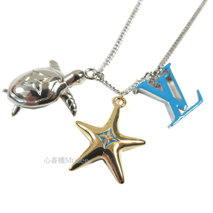 楽天市場 新品 Vuitton ルイヴィトン ペンダント Lvタートル ネックレス M カメ Lv イニシャル メンズ アクセサリー ネックレス Lv ビトン ルイヴィトン 箱 ラッピング ヒトデ 心斎橋ミュゼ