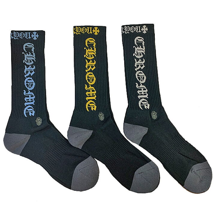CHROME HEARTS(クロムハーツ) サイズ:25〜27cm FOTI SOCKS 3PK 