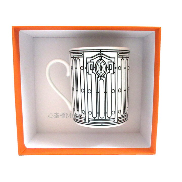 楽天市場】≪Brand new≫ HERMES H DECO Mug no.1 White / Black 300ml 