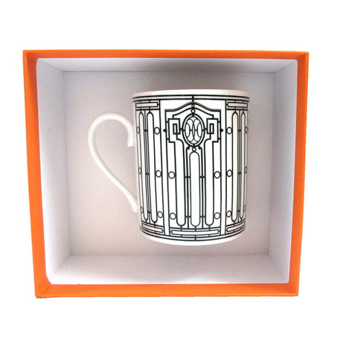 楽天市場】≪Brand new≫ HERMES H DECO Mug no.1 White / Black 300ml 