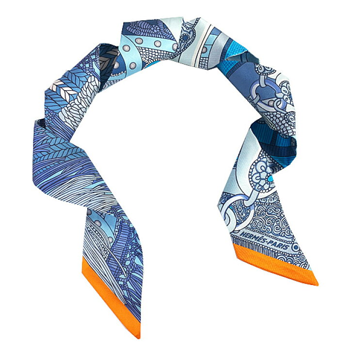 楽天市場】≪新品≫ エルメス ツイリー 高官の鞍 ブルー / グリス  