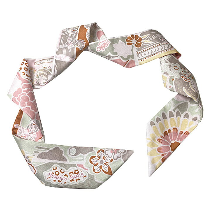 楽天市場】≪新品≫ エルメス ツイリー ビンガタ 紅型 ヴィユローズ  