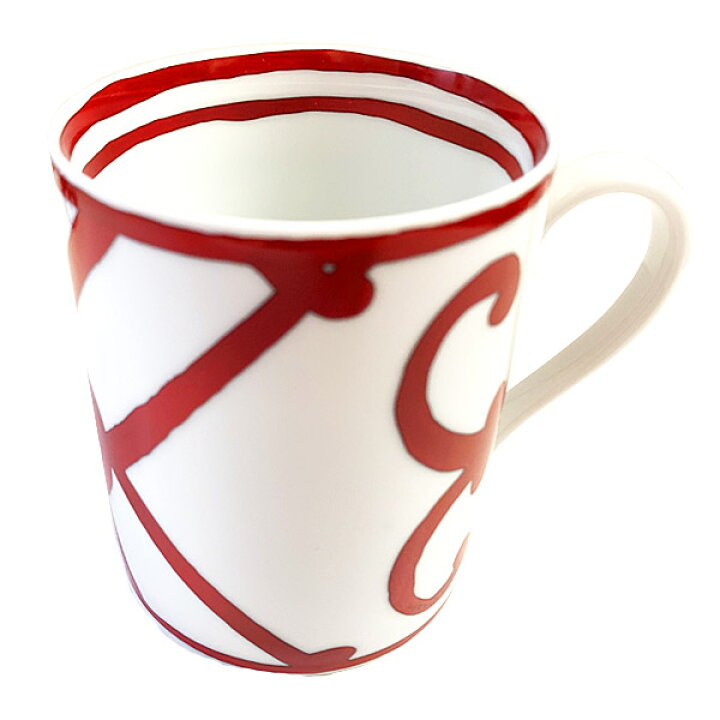 楽天市場】≪Brand new≫ HERMES GUADALQUIVIR Mug no.2 White / Red 
