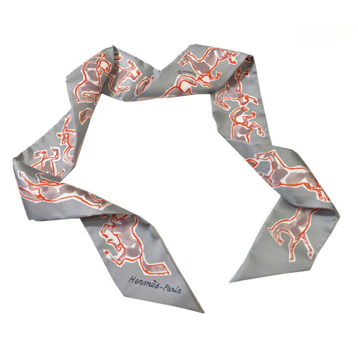 楽天市場】≪新品≫ エルメス ツイリー 自由の馬 グリスパール  