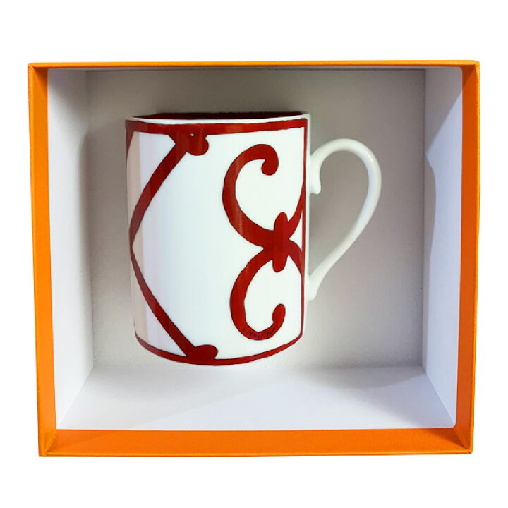 楽天市場】≪Brand new≫ HERMES GUADALQUIVIR Mug no.2 White / Red 