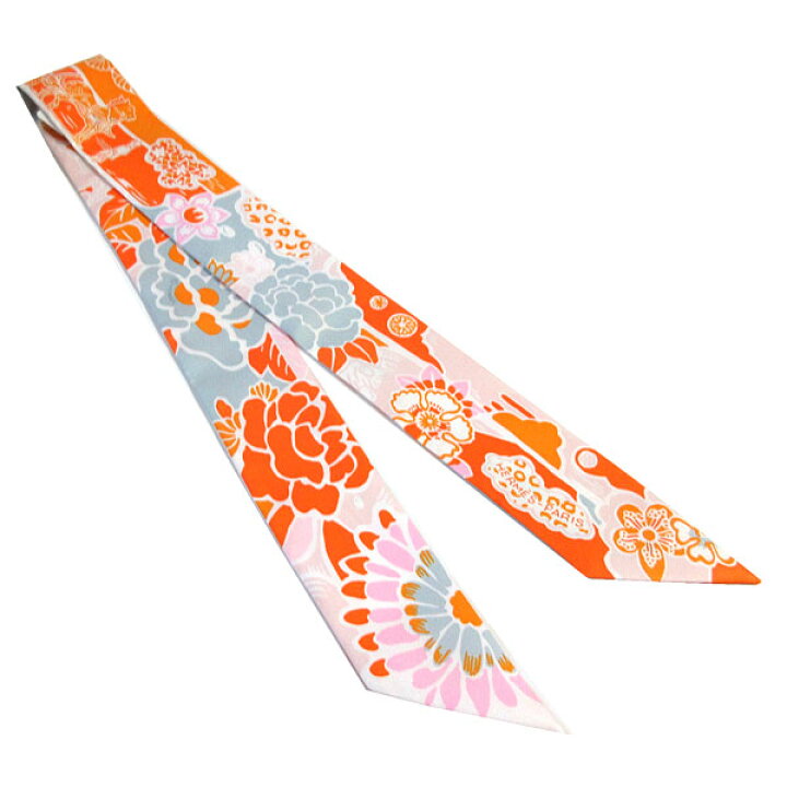 楽天市場】≪新品≫ エルメス ツイリー ビンガタ 紅型 オレンジ  