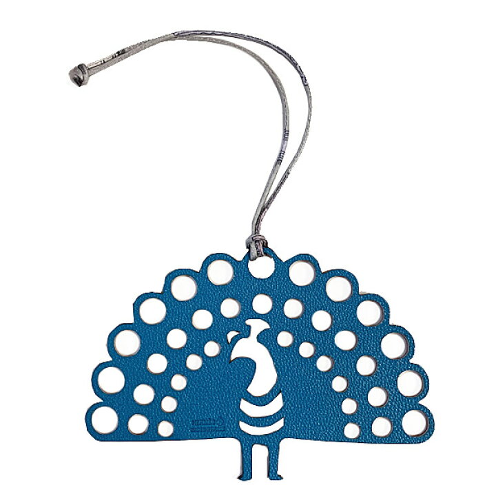 楽天市場】≪Brand new≫ HERMES Petit H charm Peacock Broun Blue 