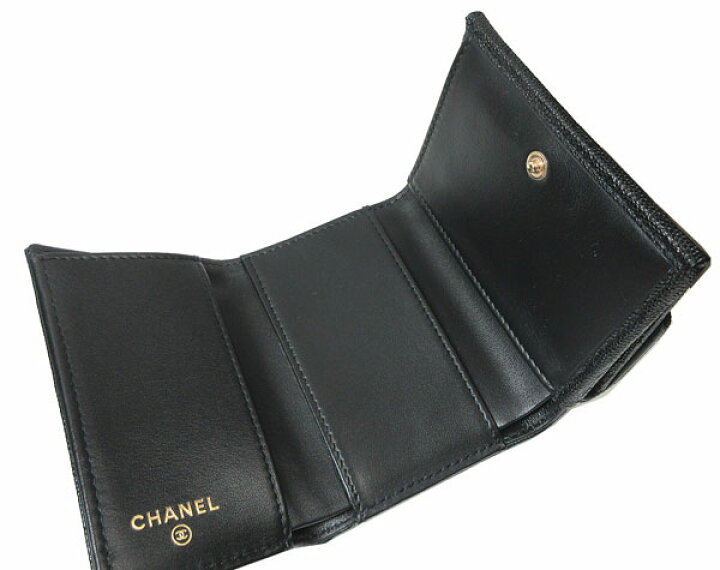 楽天市場】≪Brand new≫ CHANEL Small Flap Walette Black Gold 