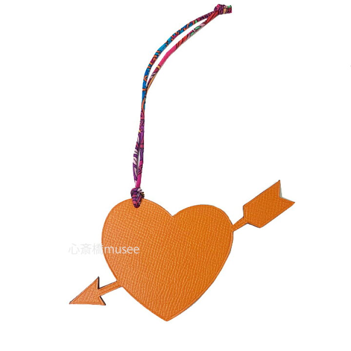 楽天市場】≪Brand new≫ HERMES Petit H charm Heart ＆ arrow Orange 