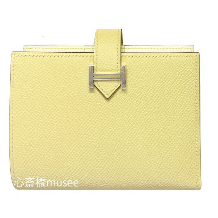 楽天市場】≪ 新品 ≫ エルメス ベアン コンパクト エプソン ジョーヌ 