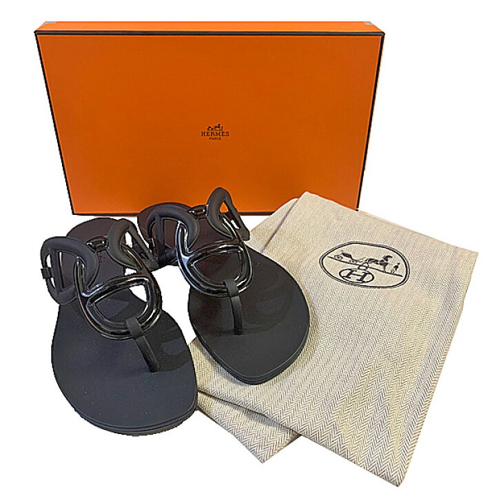 楽天市場】≪ 新品 ≫ エルメス エジェリ サンダル 37 ラバー 