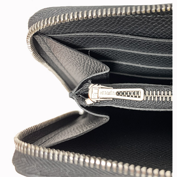 ≪新品≫ エルメス アザップ クラシック　ウォレット ラウンドファスナー ジップ 長財布 黒 ブラック オールレザー シルバー金具  2020年製造Y刻印 HERMES Wallet Azappe Classique ZIP Black all leather silver  Hardwear 箱 