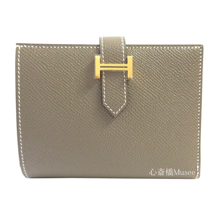 楽天市場】≪Brand new≫ HERMES Wallet Bearn Compact Etoupe Gold 