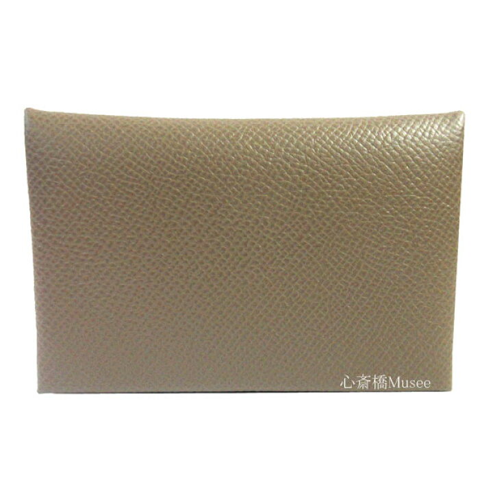 楽天市場】≪Brand new≫ HERMES Calvi card holder Etoupe Epsom Box  