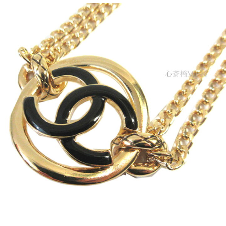 楽天市場】≪Brand New≫ CHANEL Necklace Choker Gold Black ≪新品 