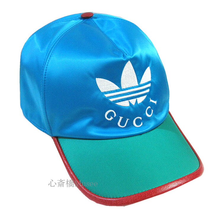 楽天市場】≪ 新品 ≫ adidas x Gucci ベースボールキャップ ブルー XL  