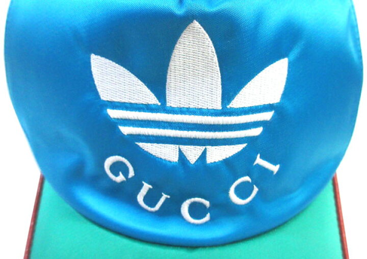 楽天市場】≪ 新品 ≫ adidas x Gucci ベースボールキャップ ブルー XL 