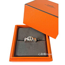 《 新品 》 エルメス シェーヌダンクル アンシェネ PM リング 49 (日本サイズ9号) シルバー製 SV925 HERMES 箱 リボン ラッピング 《BrandNew》Hermes Chaine d'Ancle Enchene PM Ring 49 (Japanese size 9) Silver SV925 HERMES Box Ribbon Wrapping