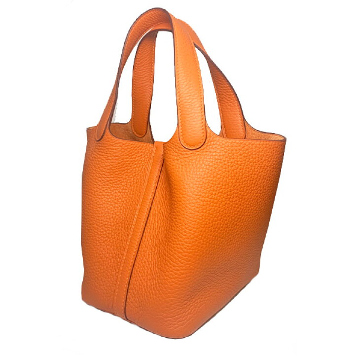 楽天市場】≪ 新品 ≫ エルメス ピコタン ロック 18 PM オレンジ 