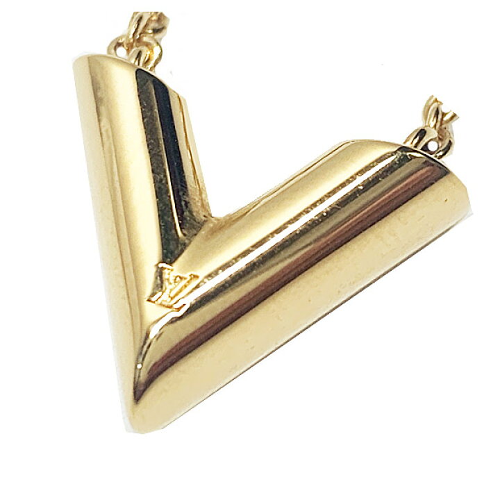 楽天市場】≪Brand new≫ LOUIS VUITTON Essential V Necklace Gold  