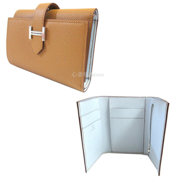 楽天市場】≪ 新品 ≫ HERMES エルメス ベアン コンビネ 三つ折り ミニ  