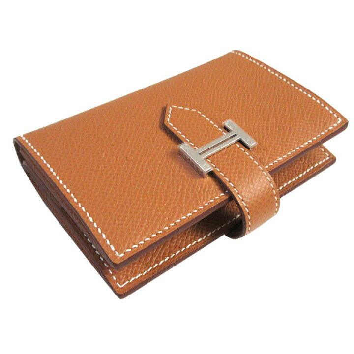 楽天市場】≪Brand new≫ HERMES Wallet Bearn Mini Gold Silver 