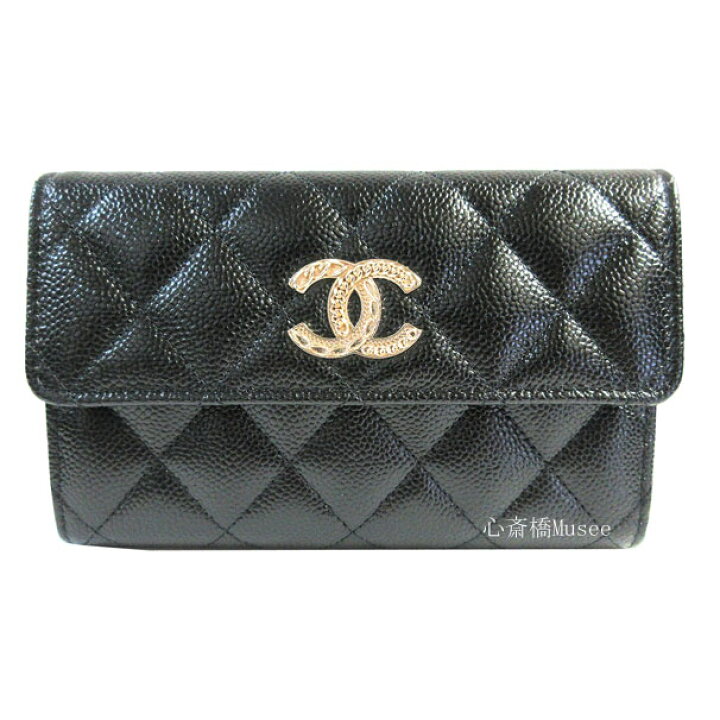 楽天市場】≪Brand new≫ CHANEL Medium Flap Walette Black Gold BIG 