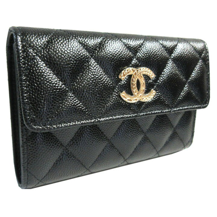 楽天市場】≪Brand new≫ CHANEL Medium Flap Walette Black Gold BIG 