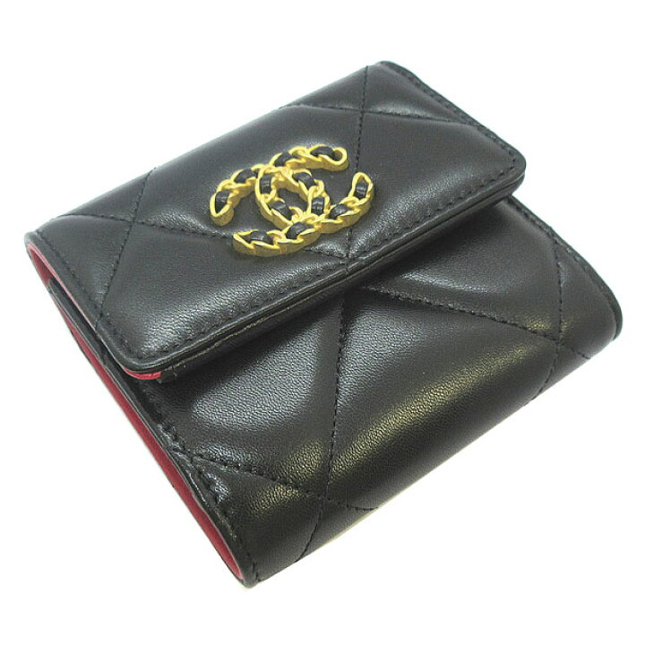 楽天市場】≪Brand new≫ CHANEL 19 Small flap walette mini Black  
