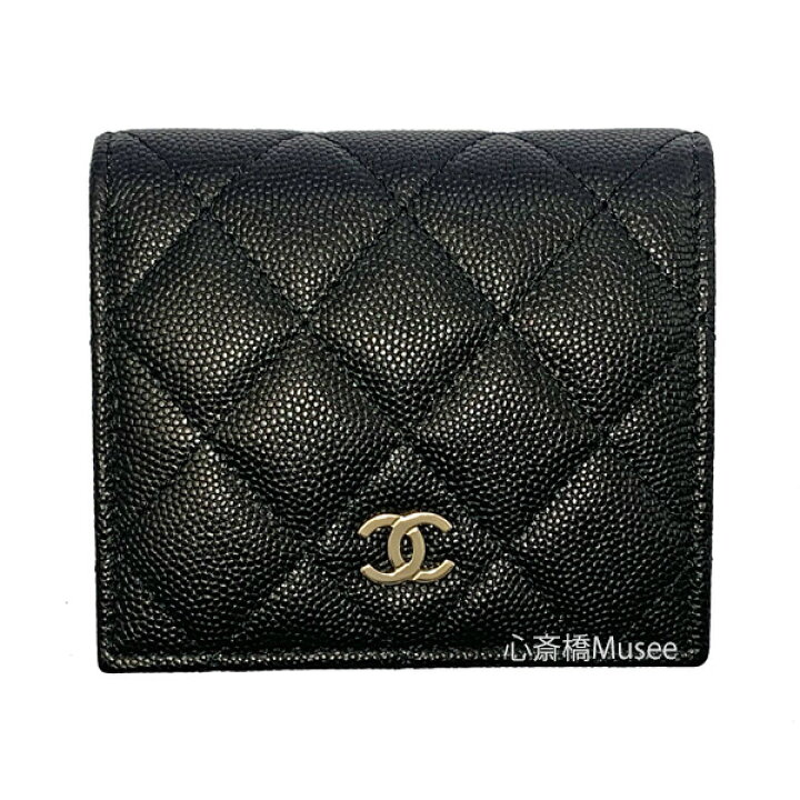 楽天市場】≪Brand new≫ CHANEL Flap Small Wallet Black Gold ≪新品  