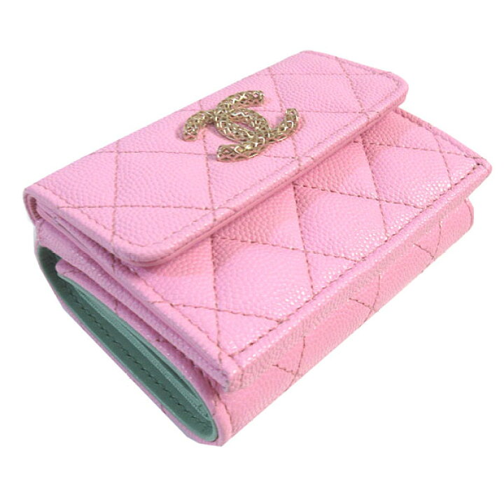 楽天市場】≪Brand new≫ CHANEL Flap Small Wallet Pink Gold ≪新品 