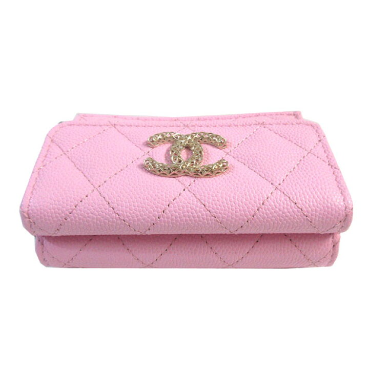 楽天市場】≪Brand new≫ CHANEL Flap Small Wallet Pink Gold ≪新品 
