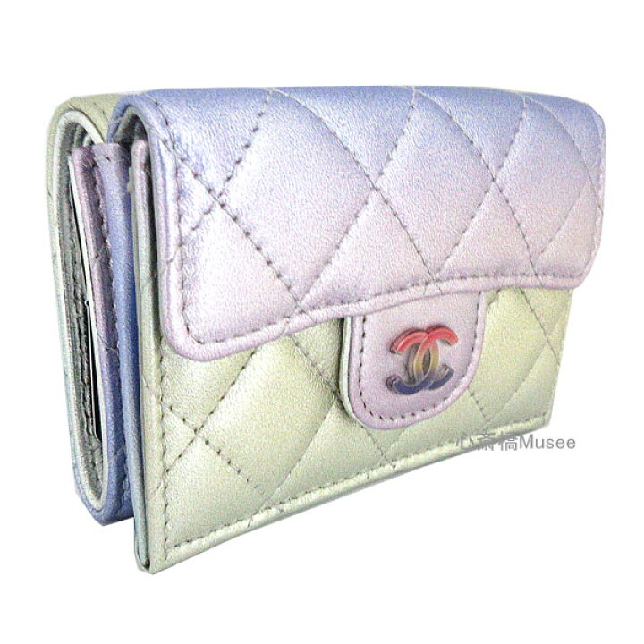 楽天市場】≪Brand new≫ CHANEL Long Zip Wallet Gradation Metallic 