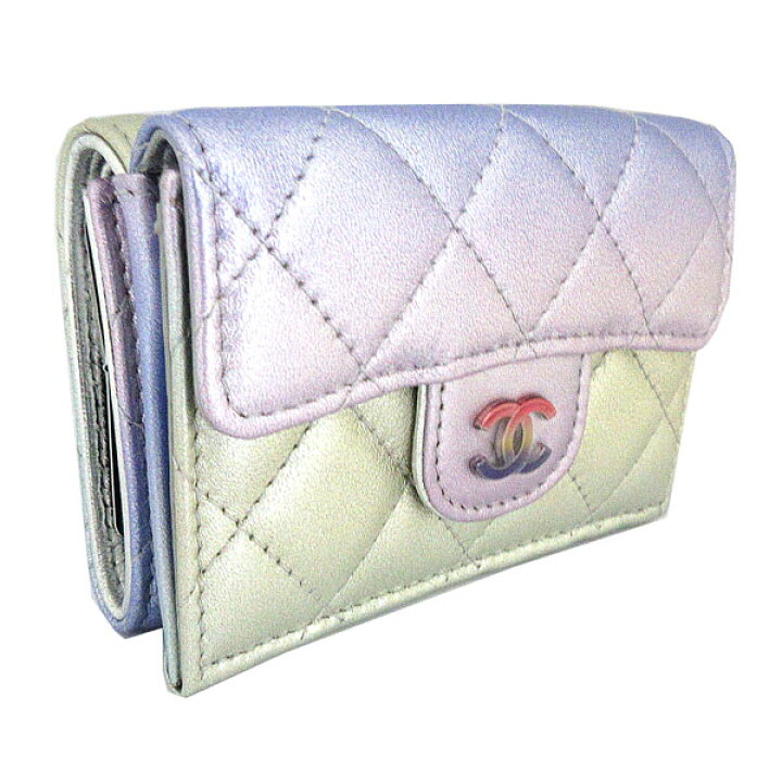楽天市場】≪Brand new≫ CHANEL Long Zip Wallet Gradation Metallic 